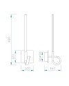 ***OFER/DES*** CINTO * APLIQUE LED 6W - 3000K - CROMO PEQUEÑO